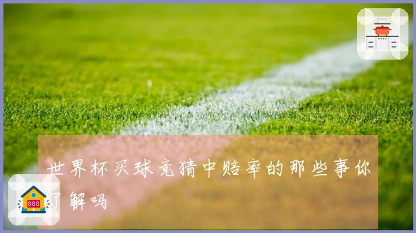 世界杯买球竞猜中赔率的那些事你了解吗